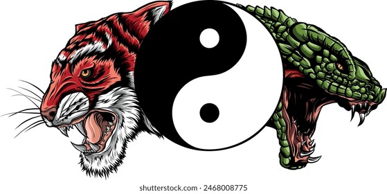 tiger head in detailed style vector illustration design