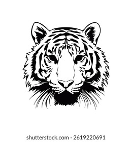 Tiger head end t shirt design