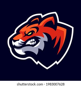 Tiger Head eSports Mascot Logo for Personal or Team Logo