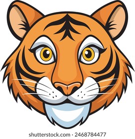 Tiger head And Face Art Victor Illistration