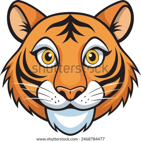 Tiger head And Face Art Victor Illistration