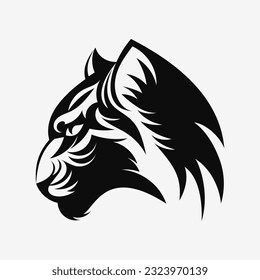 Tiger head, face logo. Vector logo template