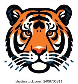 Tiger head , Tiger face vector