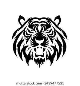 Tiger head icon logo design
