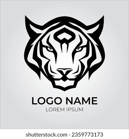 Tiger head illustration for logo design