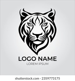 Tiger head illustration for logo design