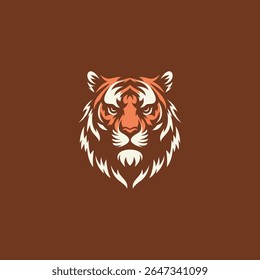 tiger head illustration logo vector inspiration