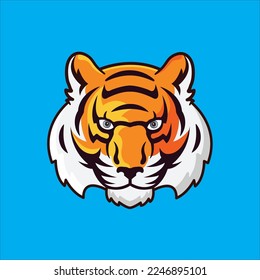 Tiger Head illustration for T-Shirt and logo
