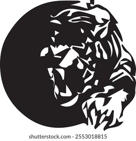 tiger head image tracing victor illustrator