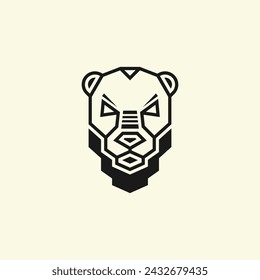 Tigerkopf-Logo-Tier-Design-Vektor