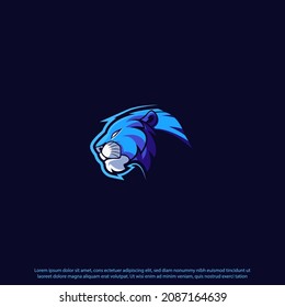 Tiger head logo design good use for symbol mascot identity emblem badge and more