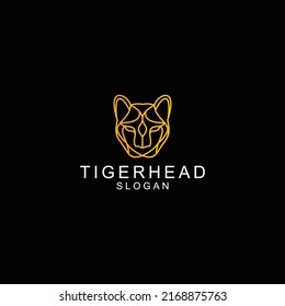Design-Symbol für Tiger-Head-Logo-Vorlage