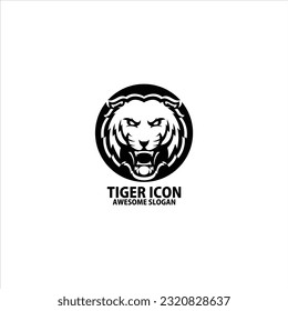 tiger head logo design icon symbol 