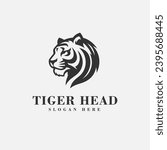 tiger head logo design, suitable for sports brands