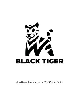 tiger head logo design, suitable for sports brands