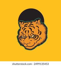 Tiger Head Logo design template