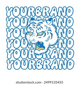 Tiger Head Logo design template