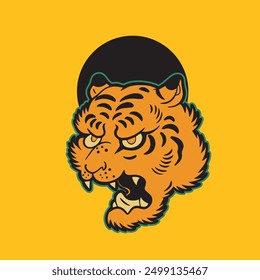 Tiger Head Logo design template