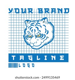 Tiger Head Logo design template