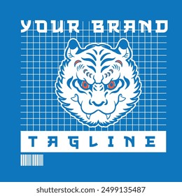 Tiger Head Logo design template