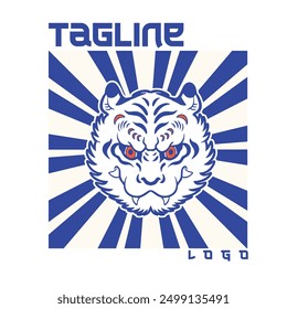 Tiger Head Logo design template