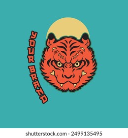 Tiger Head Logo design template