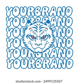 Tiger Head Logo design template