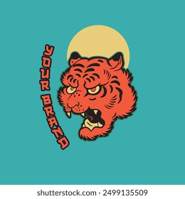 Tiger Head Logo design template