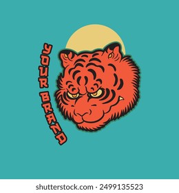 Tiger Head Logo design template