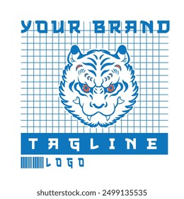 Tiger Head Logo design template