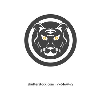 Tiger head logo design template