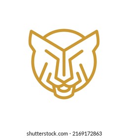 tiger head logo design vector sign