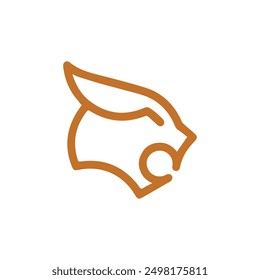Tiger head logo design, Tiger logo design vector, Roaring tiger logo.