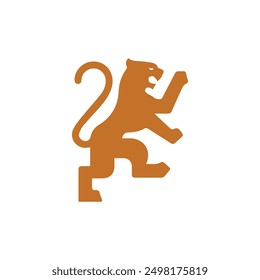 Tiger head logo design, Tiger logo design vector, Roaring tiger logo.