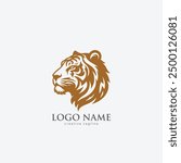 Tiger head logo, tiger, tiger logo, tiger face, icon fully editable vector logo template