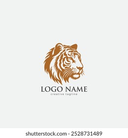 Tiger head logo, tiger, tiger logo, tiger face, icon fully editable vector logo template