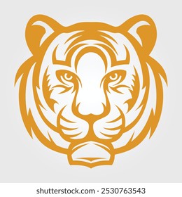 Tiger head logo, tiger, tiger logo, tiger face, icon fully editable vector logo template