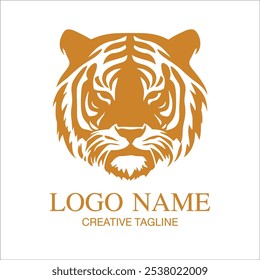 Tiger head logo, tiger, tiger logo, tiger face, icon fully editable vector logo template