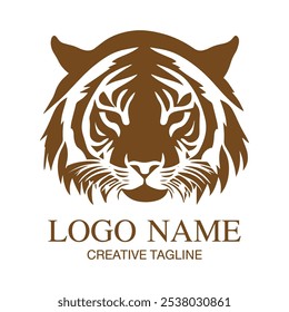 Tiger head logo, tiger, tiger logo, tiger face, icon fully editable vector logo template