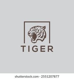 Tiger head logo, tiger, tiger logo, tiger face, icon fully editable vector logo template