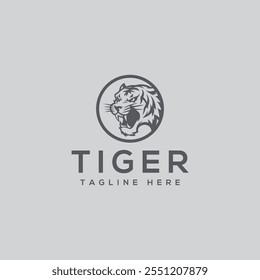 Tiger head logo, tiger, tiger logo, tiger face, icon fully editable vector logo template