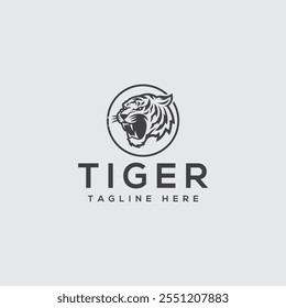 Tiger head logo, tiger, tiger logo, tiger face, icon fully editable vector logo template