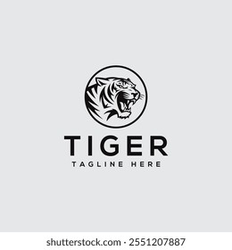 Tiger head logo, tiger, tiger logo, tiger face, icon fully editable vector logo template