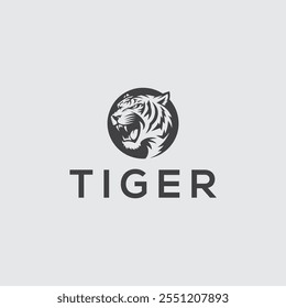 Tiger head logo, tiger, tiger logo, tiger face, icon fully editable vector logo template