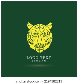Logo de la cabeza del tigre. Plantilla de iconos y símbolos