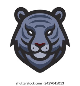Plantilla de icono de logotipo de cabeza de tigre 4