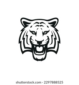 tiger head logo icon vector illustration