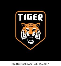 tiger head logo icon vector illustration