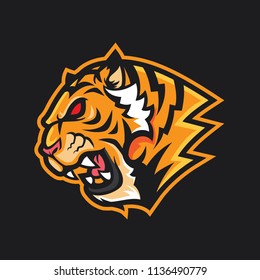 Tiger head logo mascot