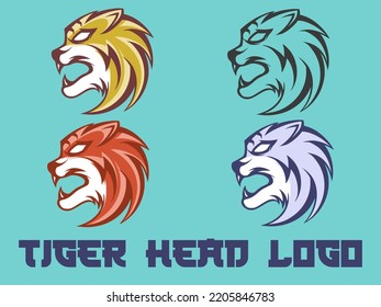 Tiger Head Logo From The Side